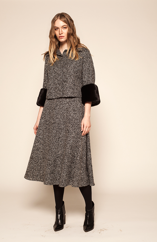 Модный комплект с мехом