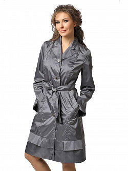 Классический плащ серого цвета Классический плащ серого цвета