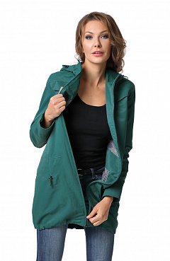 Легкая зеленая ветровка