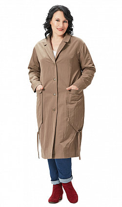 Плащ удлиненный женский